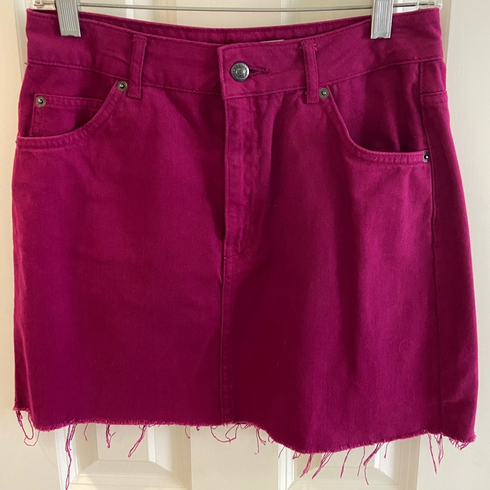 Top shop denim mini skirt